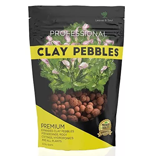  JaBrand 2LBS Clay Pebbles, LECA Organic Expanded Clay