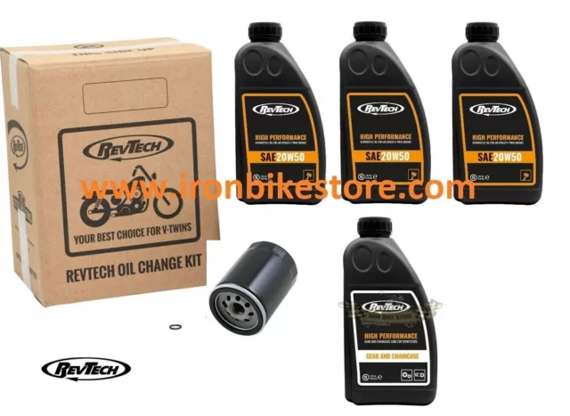 Kit Tagliando Harley Sportster 883 E 1200 86 Ad Oggi Olio Revtech 20W50 Ner