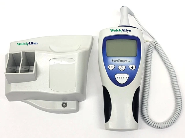 Welch Allyn SureTemp Plus Model 692 Thermometer with Wall Holder 01692‐200