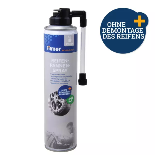 (26,63 EUR/l) Filmer 61126 Reifenpannen Spray, 300 ml