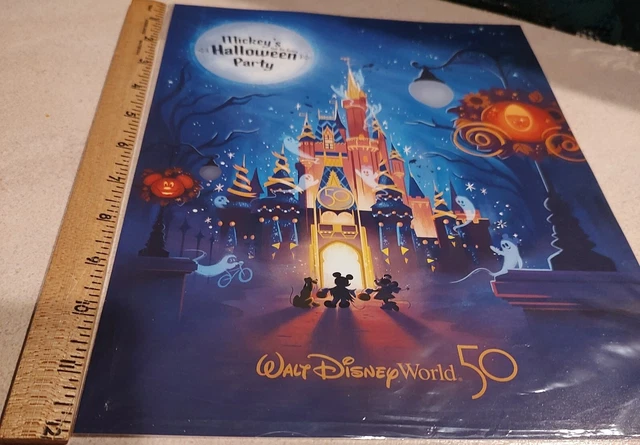 Disney World 50th Anniversary 2022 Mickeys Not So Scary Halloween Party Poster