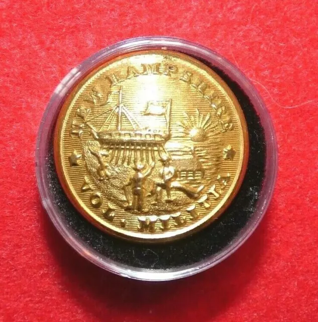 Civil War New Hampshire State Militia Coat Button