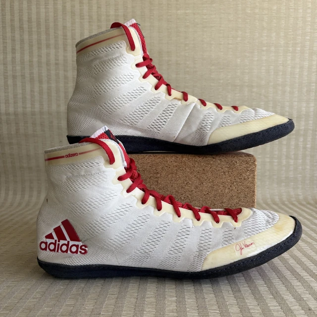 adidas gazelle silver green womens Adidas adiZero Varner Wrestling Shoes (Silver / Red / Red) main image 1
