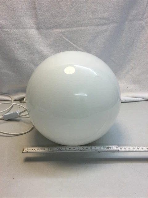 IKEA FADO GLAS Kugellampe weiß B0327 Lampe Leuchte Kugel Tischlampe EUR