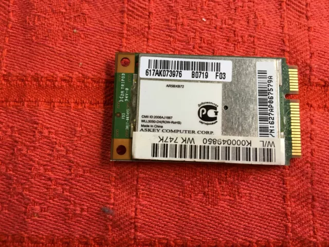 Atheros AR5BXB63 Notebook WLAN Wifi Karte Card Mini PCI Express