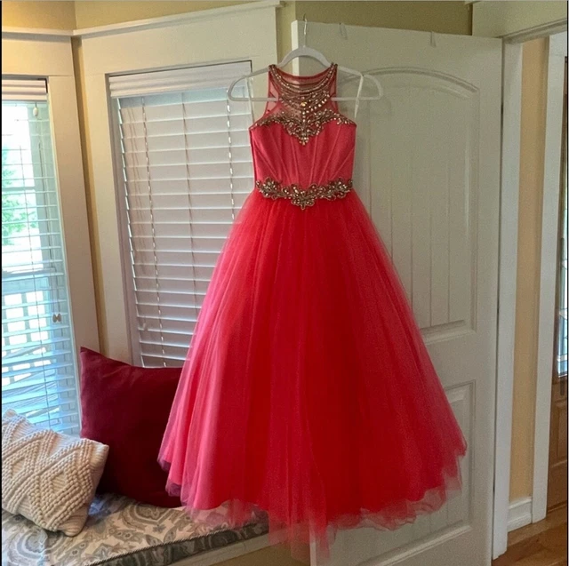 Rachel Allan Perfect Angels Pageant Dress Girls size 6. Princess Ball Gown!!