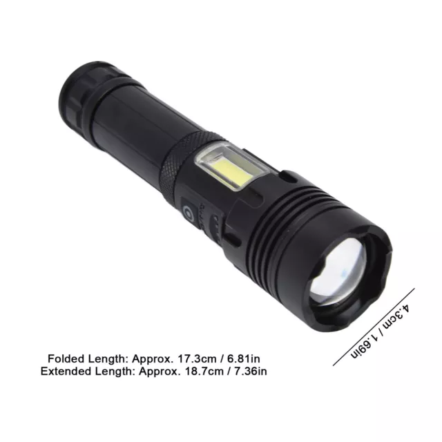 Anti- Flashlight Zoomable Outdoor Flashlights High Temperature Waterproof