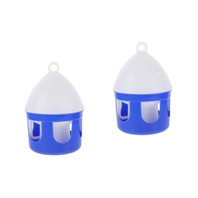 2 Pc Parakeet Feeder Pigeon Kettle Flat Wisking Tool Bird Feeder