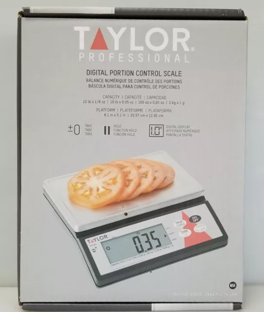 Brand New Taylor Professional Digital Portion Control Scale TE10R 🥩🍅 Stainless