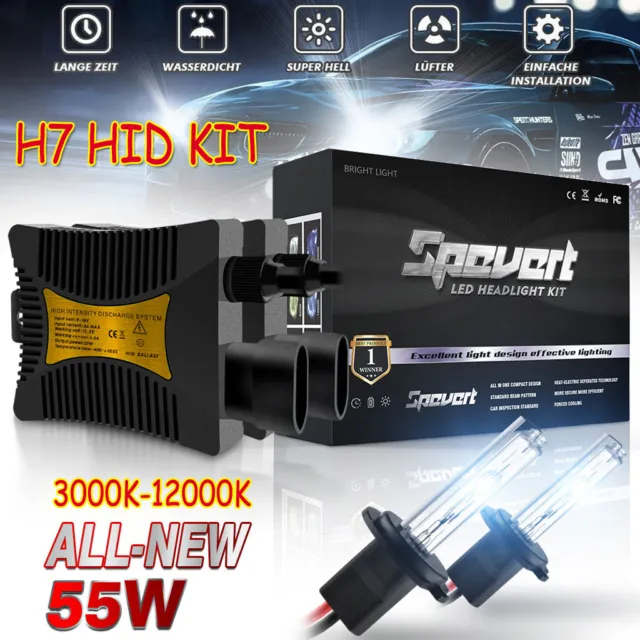 2X 55W H7 HID Xenon Kit ampoule + ballast voiture modification phare 6000K 8000K