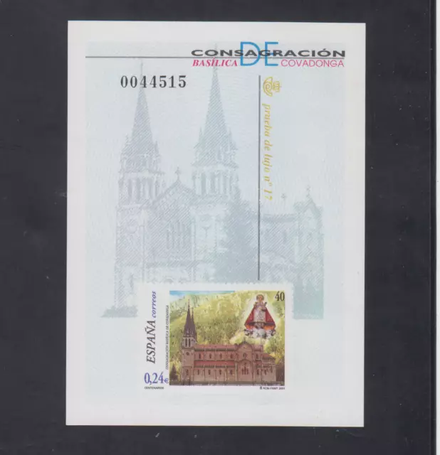 España (2001) Spain Nuevo Mnh Spanien Espagne - Prueba Edifil 74 Covadonga