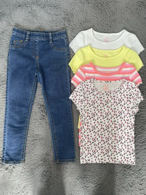 Girls age 6-7 years Next clothes bundle jeggings tops
