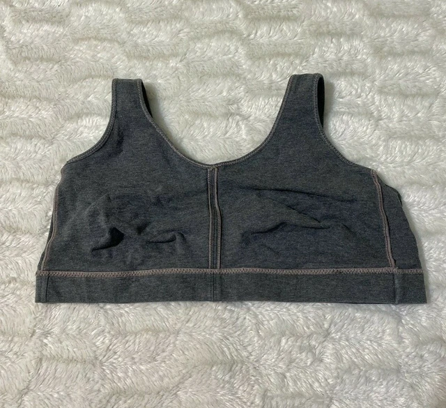 Women's Vogue Gray cross-fit Athletic Sports Bra Size 38B