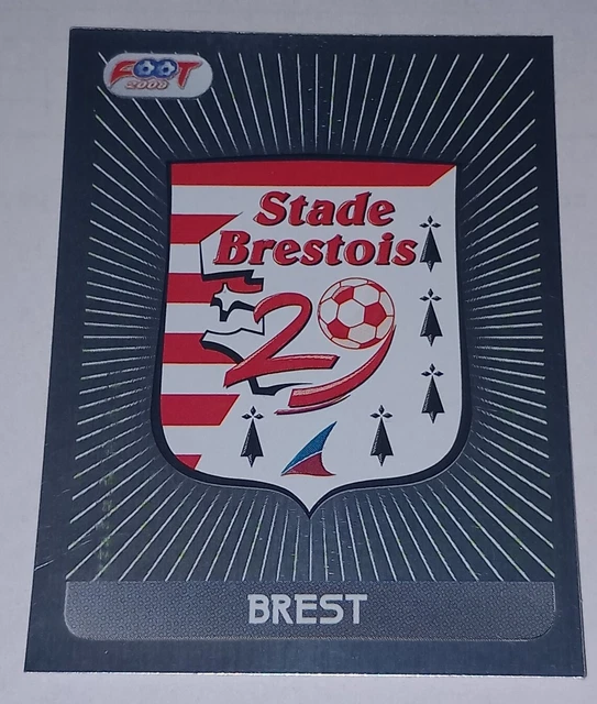 Sticker Cromos Panini Foot 2008 Ecusson Escudo Stade Brestois #536