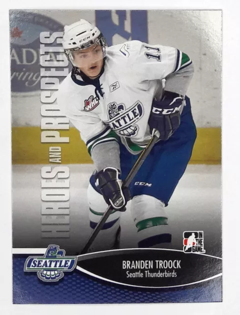 2012-13 ITG Heroes and Prospects #143 Branden Troock Iserlohn Roosters