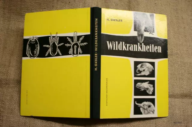 Fachbuch Wildkrankheiten Jäger Tierarzt Förster Jagd Wild DDR 1957