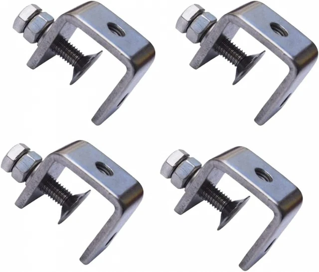 Luluxing 4 Pièces En Acier Inoxydable 304 Pinces Forme De U 30mm