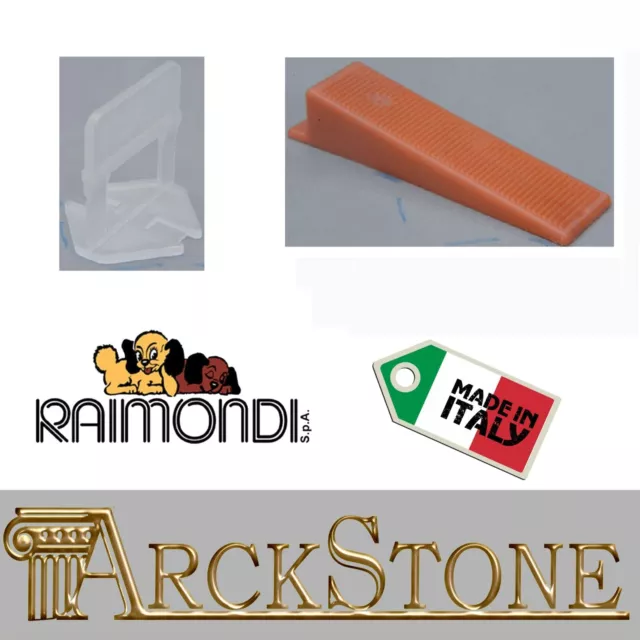 Raimondi R.L.S. 2200 Basi per Fuga Piastrelle 1,5 mm Altezza 3-12 mm + 250 Cunei