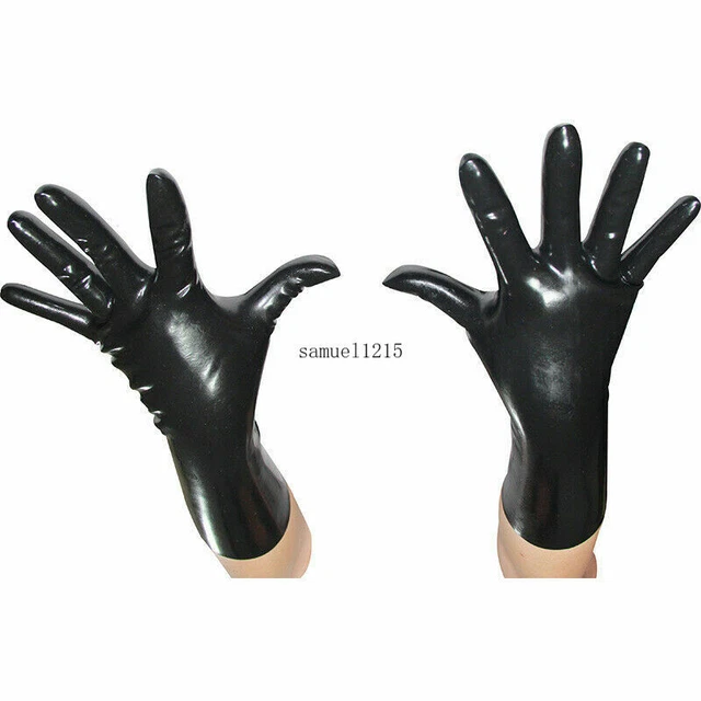 Sexy Flesh Latex Short Gloves Wrist Five Finger Rubber Mittens Gummi Sexy Flesh Latex Short Gloves Wrist Five Finger Rubber Mittens Gummi