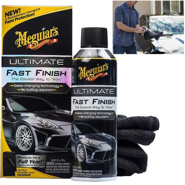 KIT Cera e polish CERA SPRAY Sintetica 473ml MEGUIARS Ultimate Fast and Finish