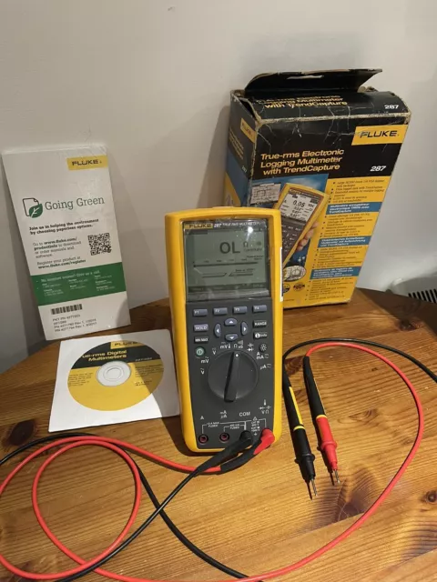 FLUKE 287/TPWS True RMS Data Logging Multimeter - Barely Used In box