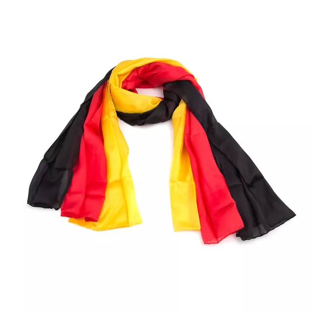 FAN-SET | Deutschland Seidenschal Halstuch Schal Tuch Seide 180x45cm
