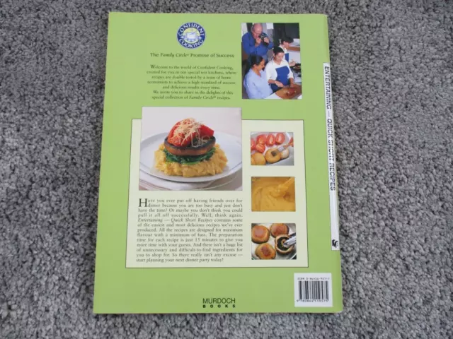 Family Circle Entertaining Quick Short Recipes Vintage Cookbook Step By Step 2