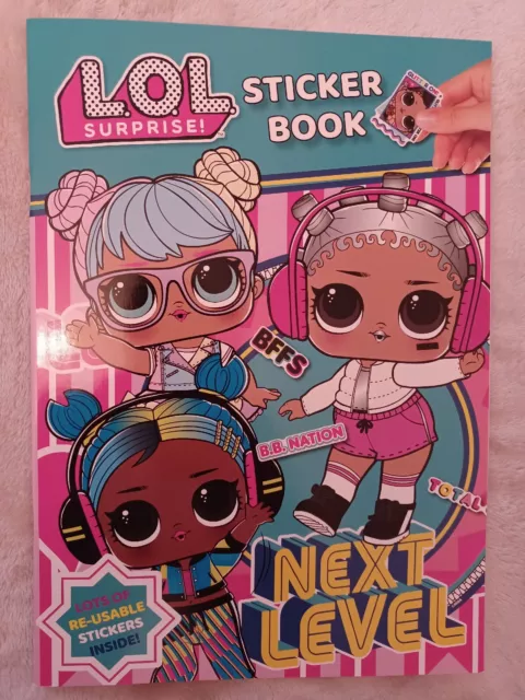 LOL Surprise Sticker Colouring Book Next Level Book Brand New RRP £4.99