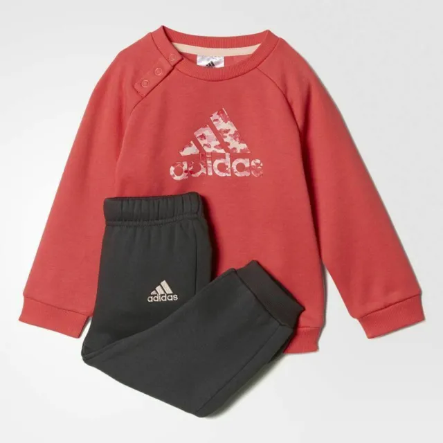 Adidas Infant Girls Sports Crew Jogger Full Tracksuit Kids Children Set BP5281