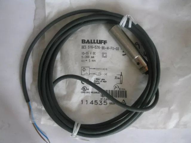 Balluff BES 519-538-BO-H-PU-03 Proximity Sensor new