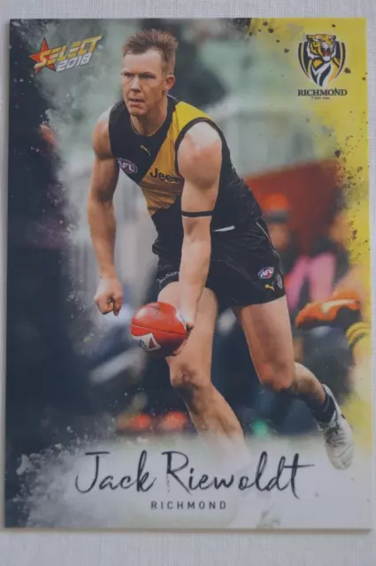 Richmond Tigers AFL-VFL Football Select Stats In Action Card Jack Riewoldt