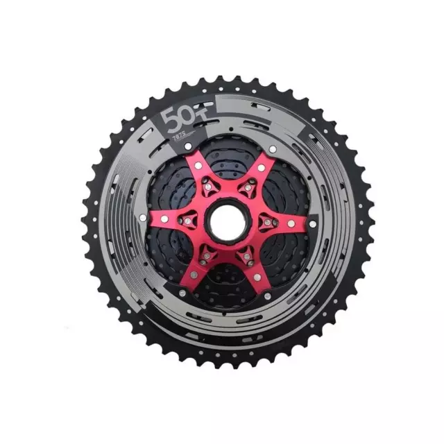 Cassetta Pignoni Sunrace mx8 mtb 11v 11-50 Compatibile Nero Bici Sprocket Allumi