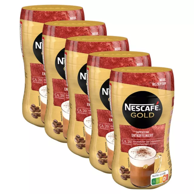 Nescafe Gold Typ Cappuccino löslischer Bohnenkaffee 250g 5er Pack