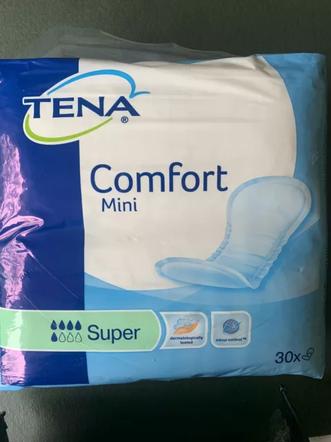 TENA COMFORT MINI Super Pack of 30 Incontinence Pads - Green (761717) £ ...