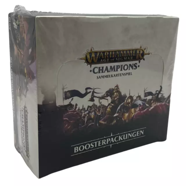 Warhammer Age Of Sigmar Champions Wave 1  TCG Booster Display Deutsch