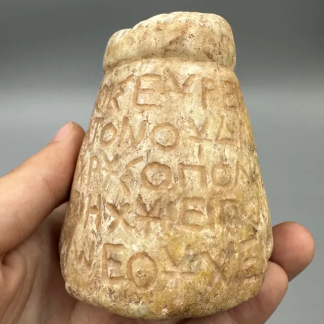 Ancient Greco Roman Latin Writing On A Stone Pillar - 2000 Years Old Artifact 3