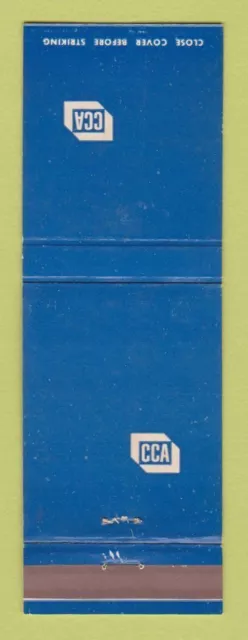 Matchbook Cover - CCA Container Corporation of America Vivid Blue WEAR