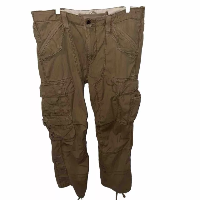 Vintage Polo Ralph Lauren Military Cargo Pants Flight Paratrooper Size 36x30