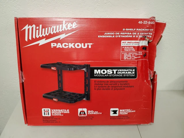 MILWAUKEE (48-22-8480) PACKOUT 22.3" Metal Reinforced Racking Kit ...