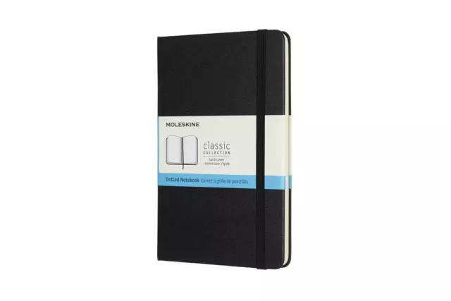 Moleskine Classic Dotted Paper Notebook, Hard Cover and Elastic Closure Jou