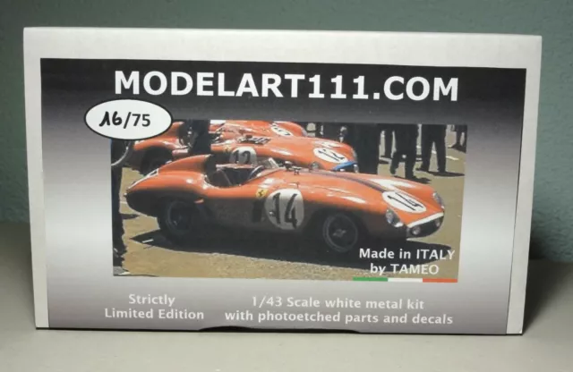 MODELART111 BY TAMEO 1:43 Metal Kit Ferrari 750 Monza  L.Mans C.Panam. n amr