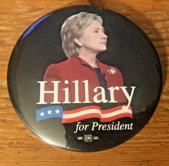 Hillary Clinton Campaign Pin President Presidental Button 2008 Pinback