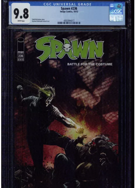 Spawn #236 Cgc 9.8 Mint White Pages Todd Mcfarlane Story 2013 Low Print Run Blue