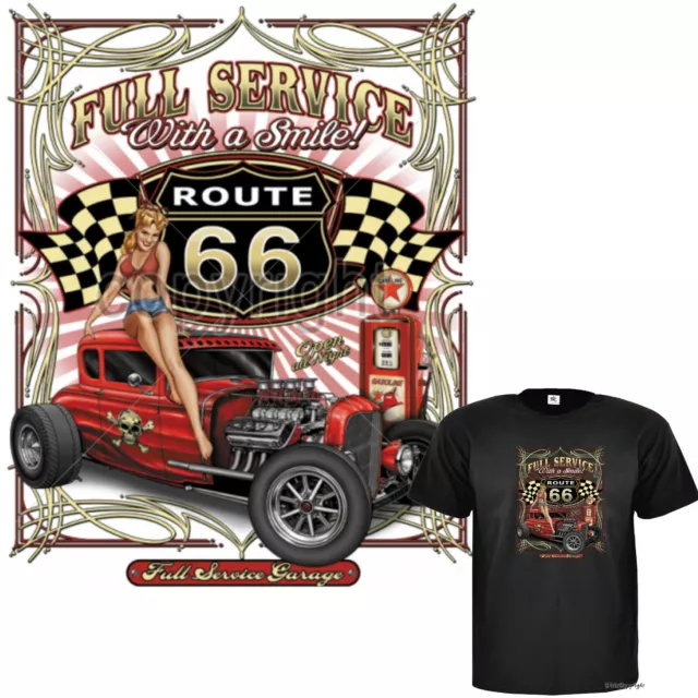 Auto T-Shirt Hot Rod classic retro US-Car Pinup Oldtimer USA Vintage v8 *1278