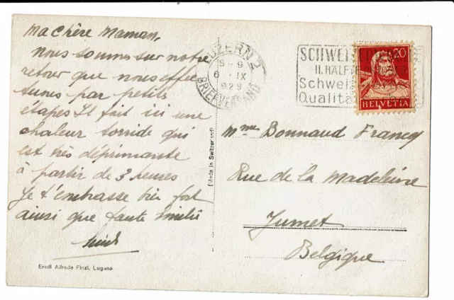 CPA-Carte postale-Suisse-Schwyz- Blickauf Rigi-1929 - S5012 2