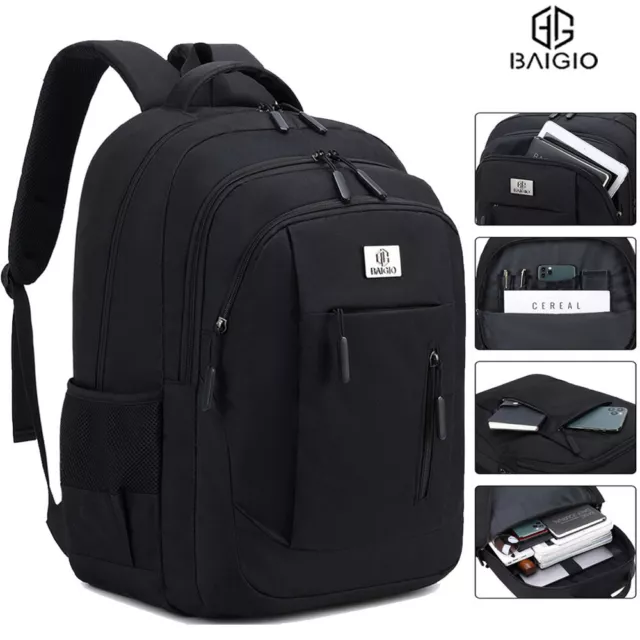 BAIGIO 50L Herren Damen Rucksack Wasserdicht Sport/Freizeit/Arbeit Schulrucksack