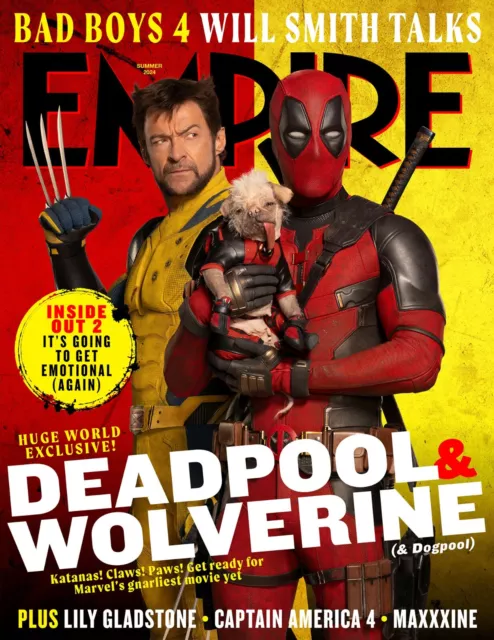 Empire Magazine July 2024: DEADPOOL & WOLVERINE Hugh Jackman Ryan Reynolds