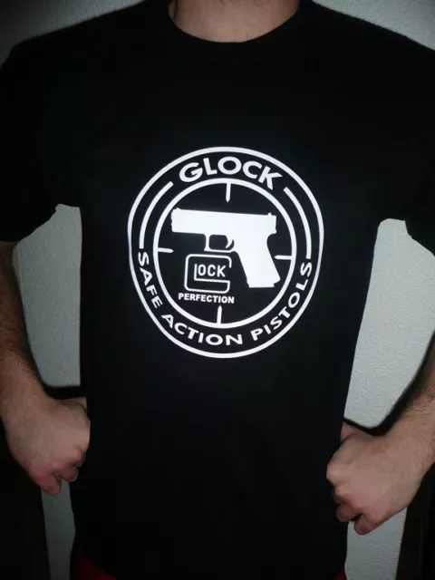 T SHIRT noir GLOCK Original M L XL XXL  tee tir stand austria autriche 17 19 26