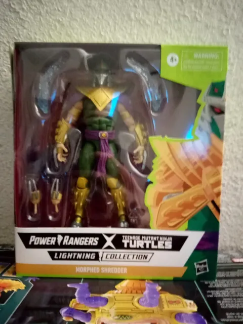 Power Rangers X TMNT Lightning Collection Morphed Shredder Green Ranger MMPR NEW