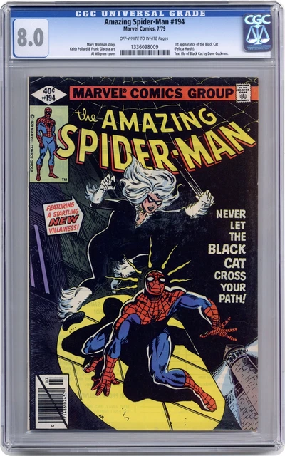 Amazing Spider-Man #194 CGC 8.0 1979 1336098009 1st app. Black Cat